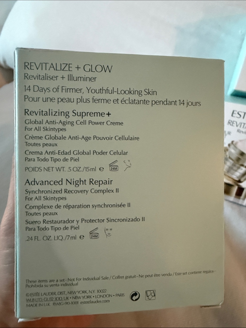 Estee Lauder Revitalize + Glow Moisturizer & Serum Set of 4 - Picture 2 of 2